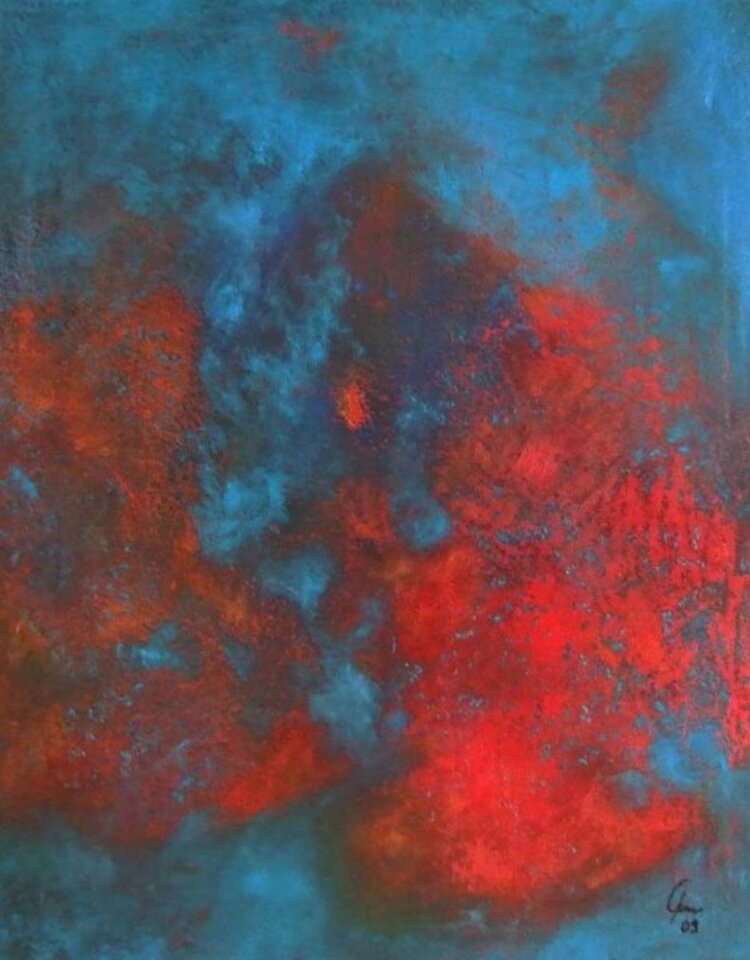 Under the blue surface